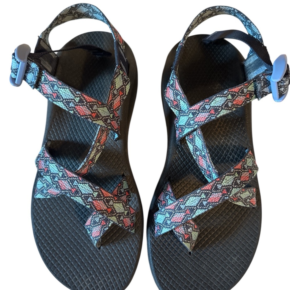 Chaco Z  pink/blue Aztec cloud hiking  Sandals